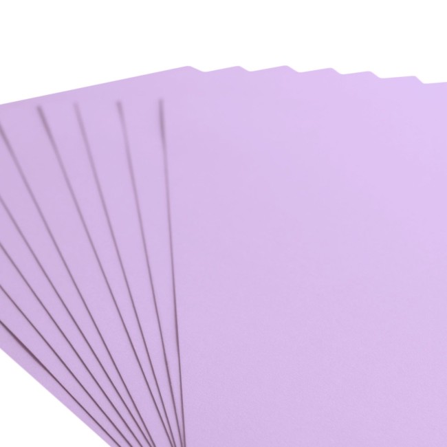 Florence • Cardstock lisse A4 Hyacinth 034 — les 10 feuilles Éventail de feuilles de cardstock lisse Florence A4 Hyacinth 034