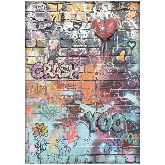 Papier de riz A4 Furry Friends 2 graffiti Stamperia