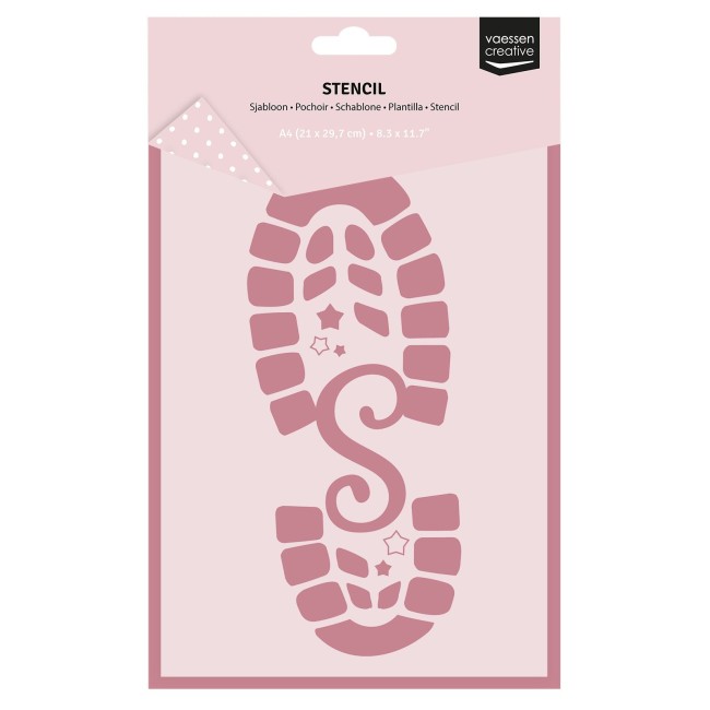 Vaessen Creative Pochoir Chaussure Père Noël A4 3625-0627 vue 2
