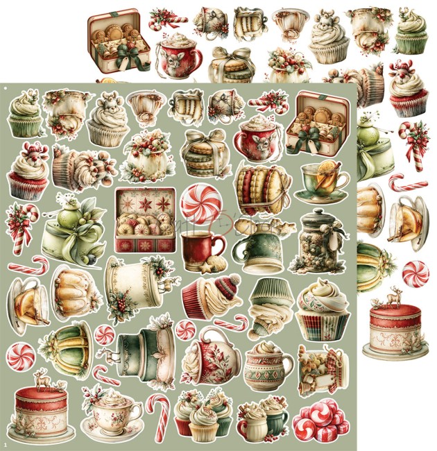 Découpes scrapbooking Spirit of Christmas Craft o Clock - planche 1