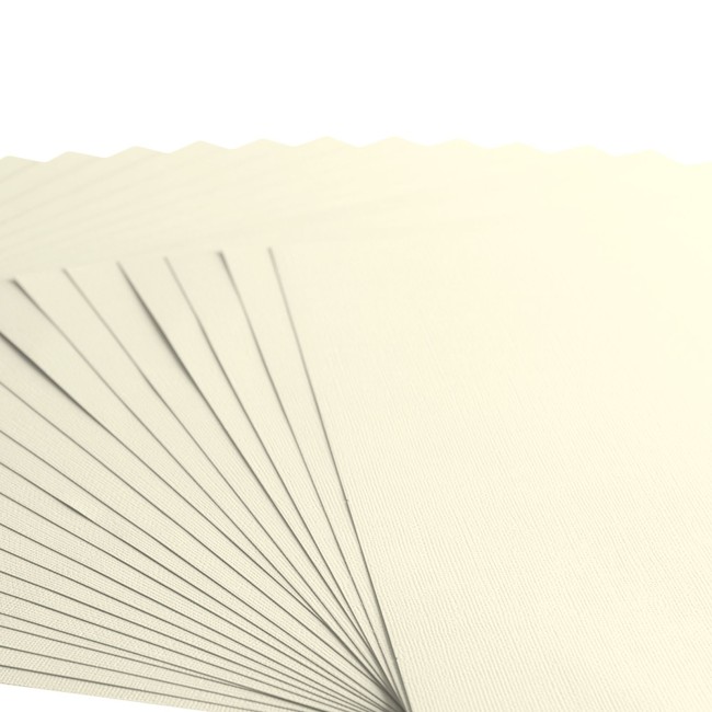 Gros plan sur le grain toilé du cardstock Florence 30x30 Raffia 002
