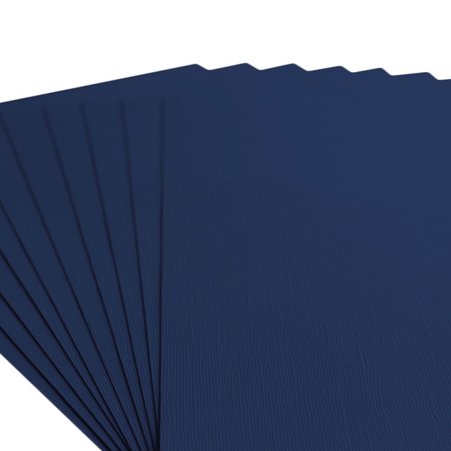 Gros plan sur le grain toilé du cardstock Florence A4 Maritime 054
