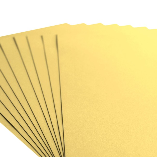 Florence • Cardstock lisse A4 Asparagus 004 — les 10 feuilles Éventail de feuilles de cardstock lisse Florence A4 Asparagus 004