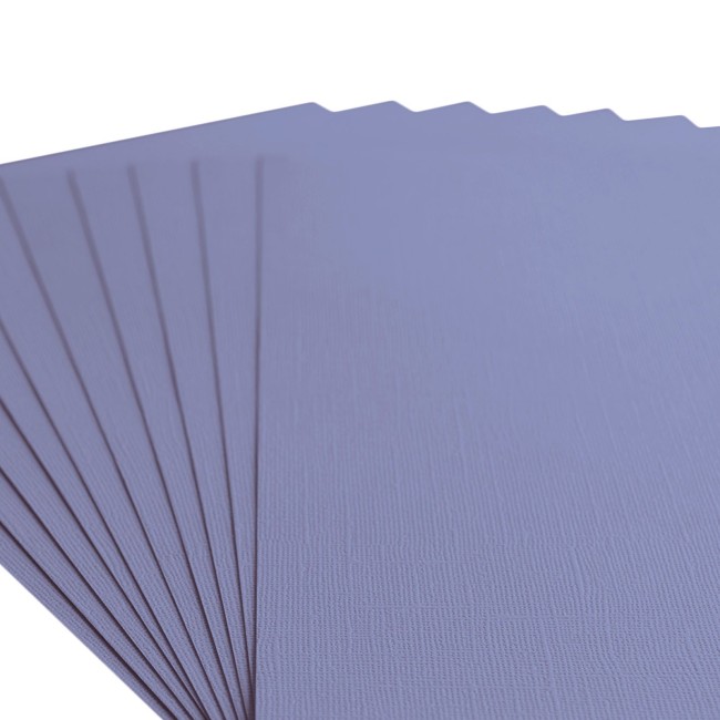 Gros plan sur le grain toilé du cardstock Florence A4 Steel 052