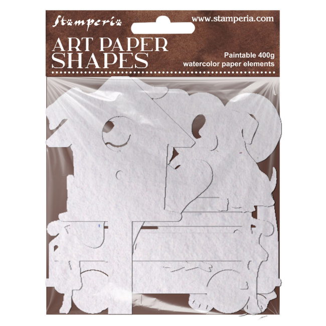 Art Paper Shapes laser cut - Furry Friends 2 Stamperia