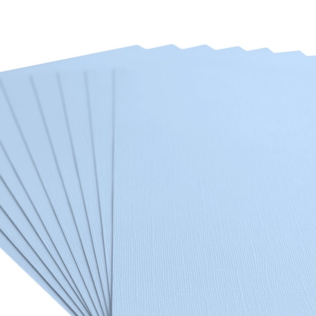 Gros plan sur le grain toilé du cardstock Florence A4 Water 047