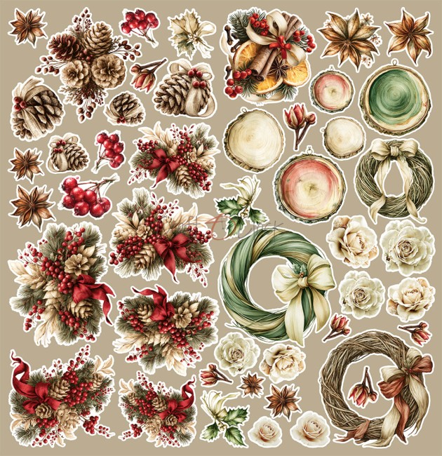 CC-C87-SCS-14_04 Découpes fleurs scrapbooking Spirit of Christmas Craft o Clock - planche 4