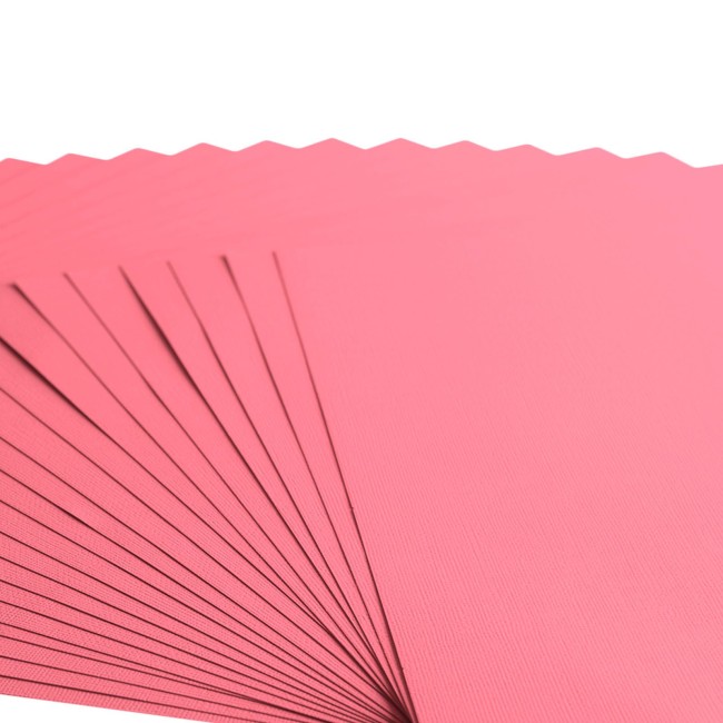 Gros plan sur le grain toilé du cardstock Florence 30x30 Magnolia 021