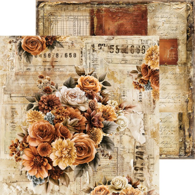 Papier scrapbooking Shades of Nature 20,3x20,3 cm assortiment Craft o Clock - planche 5