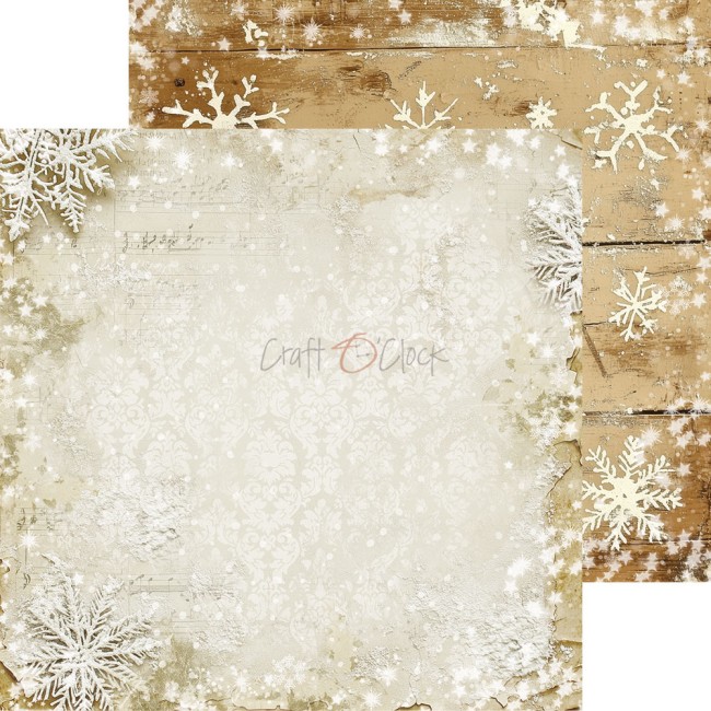 Papier scrapbooking Spirit of Christmas 20,3x20,3 cm basiques Craft o Clock - planche 5