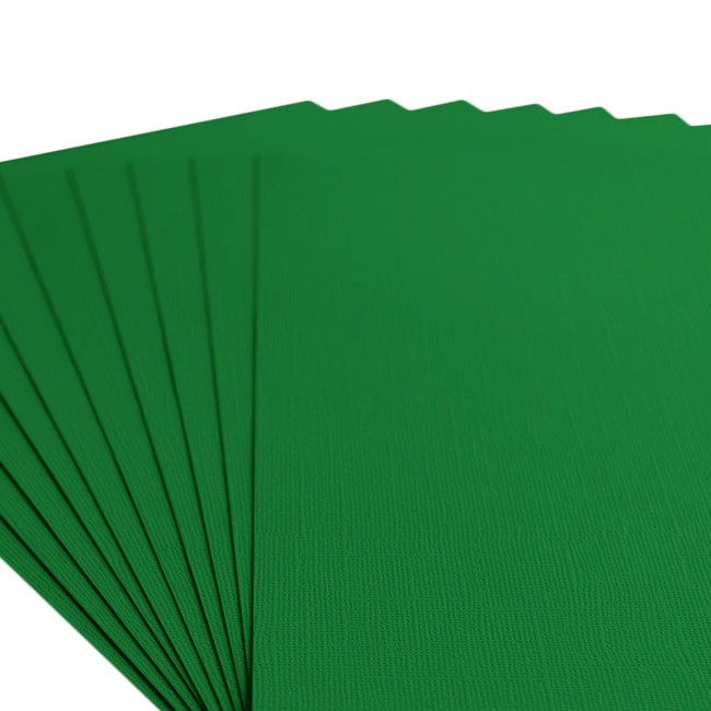 Florence • Cardstock texturé A4 Broccoli 077 — macro du grain Gros plan sur le grain toilé du cardstock Florence A4 Broccoli 077