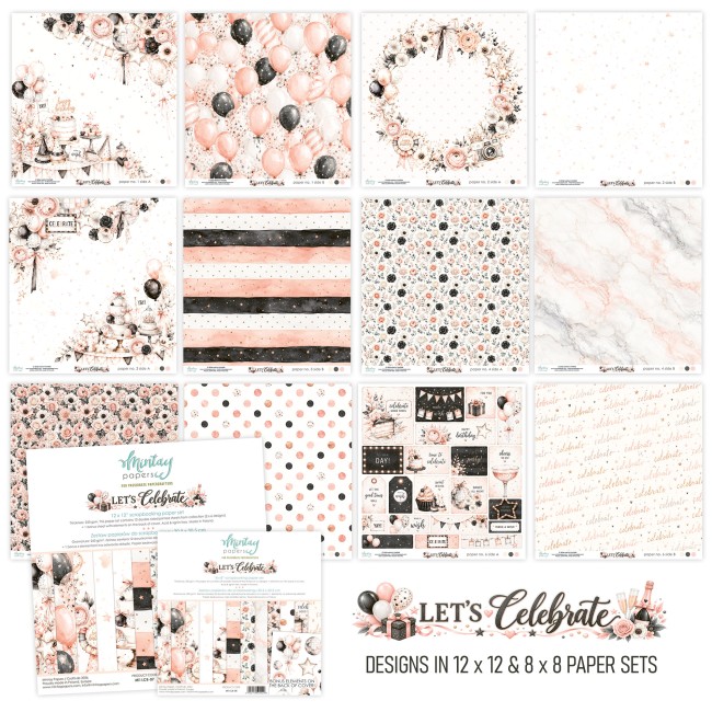 Mintay Papers Let's Celebrate papier 20.3x20.3 MT-LCB-08 vue 2