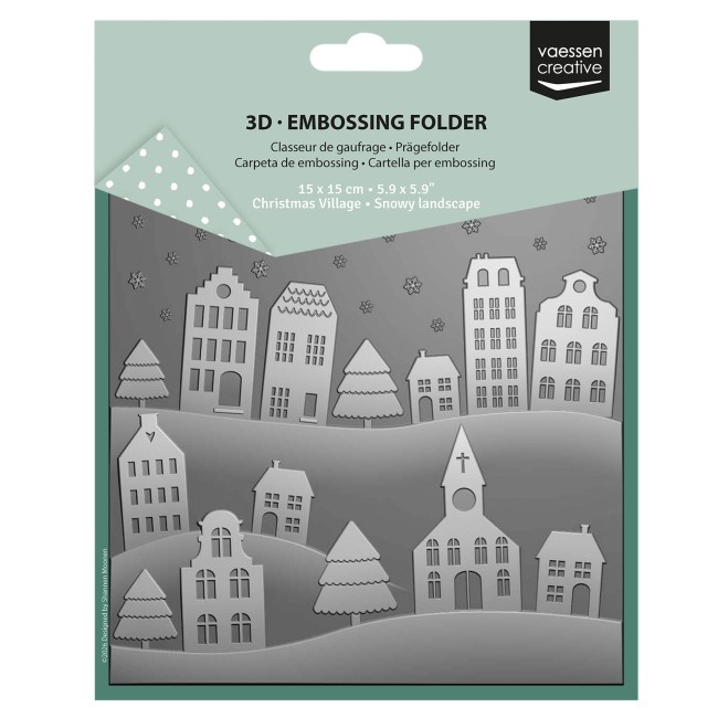 Vaessen Creative • 3D Classeur de Gaufrage Paysage Enneigé 15x15cm