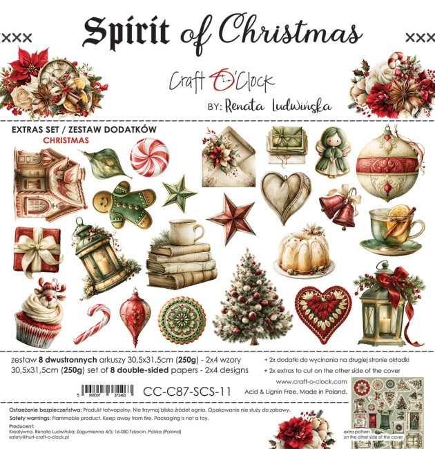Découpes scrapbooking Spirit of Christmas Mix Craft o Clock - planche 1