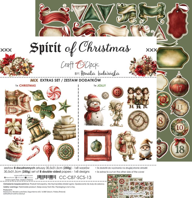 Découpes scrapbooking Spirit of Christmas Mix Craft o Clock - planche 11