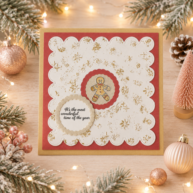 Vaessen Creative 3D Classeur de Gaufrage Neige et Étoiles 15x15cm 3625-0604 vue 4