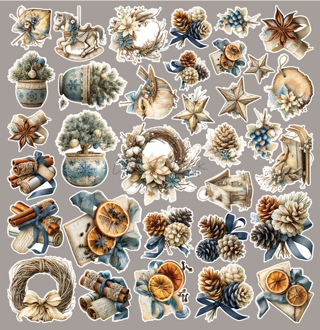 Découpes fleurs scrapbooking Snow Games Craft o Clock - planche 4