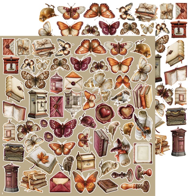 Découpes scrapbooking Shades of Nature Precious Craft o Clock - planche 1