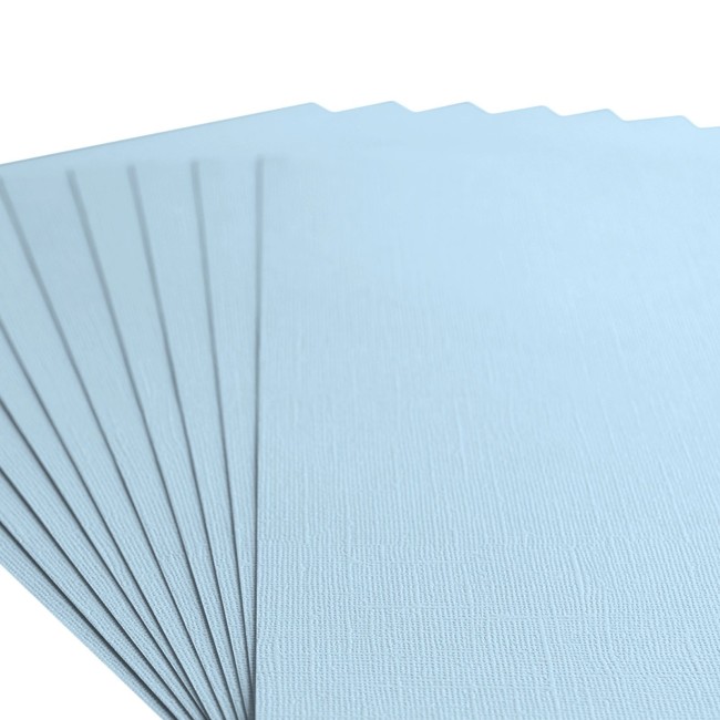 Gros plan sur le grain toilé du cardstock Florence A4 Glacier 046