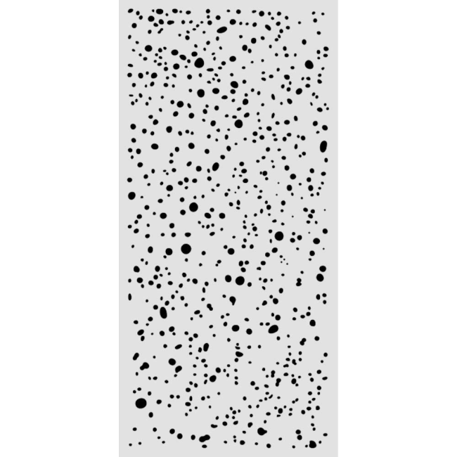 Pochoir épais cm. 12X25 Cosmos ink spots pattern Stamperia