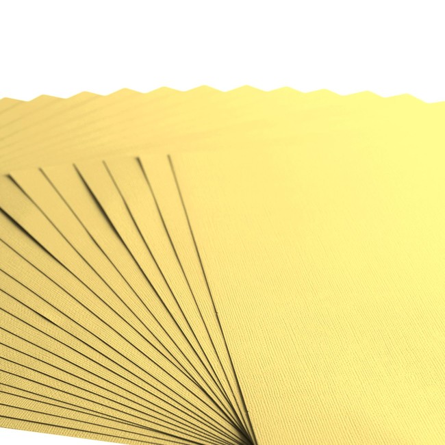 Gros plan sur le grain toilé du cardstock Florence 30x30 Asparagus 004