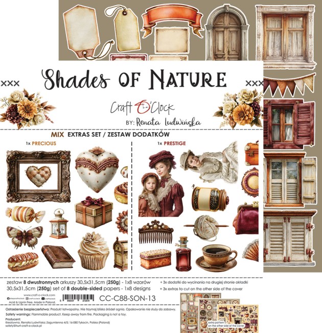 CC-C88-SON-13_11 Découpes scrapbooking Shades of Nature Mix Craft o Clock - planche 11