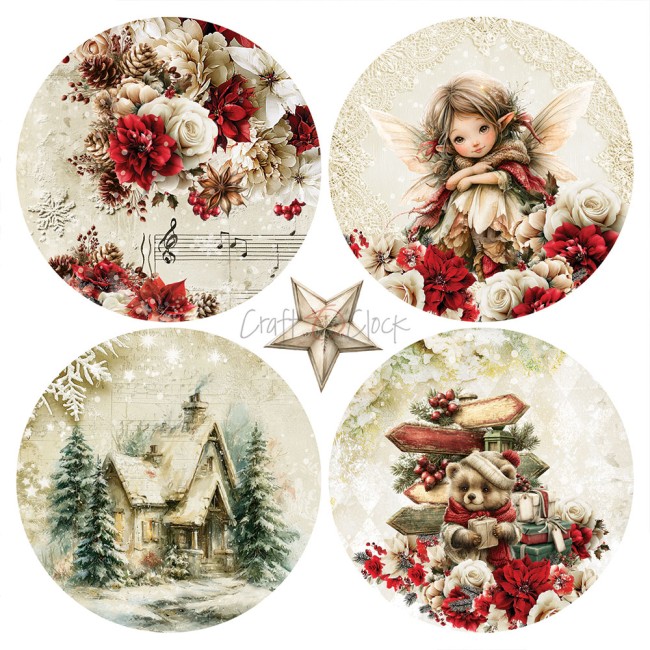 Papier scrapbooking Spirit of Christmas 15,2x15,2 cm Craft o Clock - planche 8