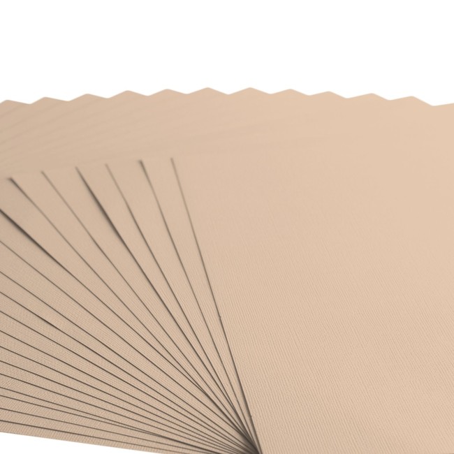 Gros plan sur le grain toilé du cardstock Florence 30x30 Parchment 001