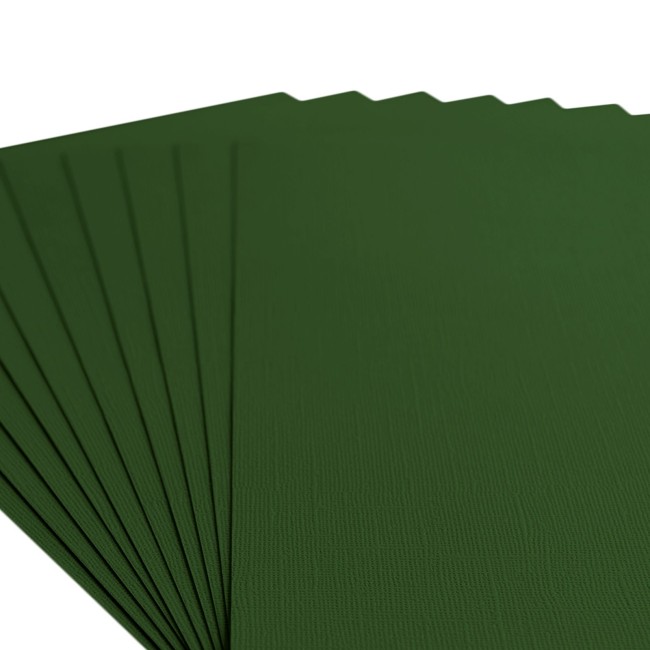 Florence • Cardstock texturé A4 Pine 078 — macro du grain Gros plan sur le grain toilé du cardstock Florence A4 Pine 078