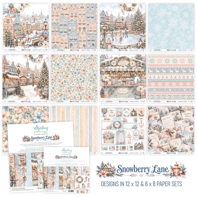 Mintay Papers Snowberry Lane papier 20.3x20.3 MT-SNL-08 vue 2