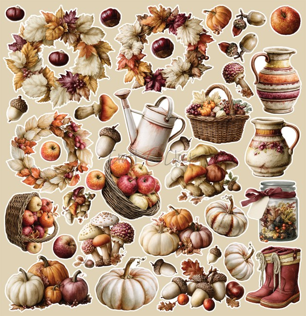 Découpes fleurs scrapbooking Shades of Nature Craft o Clock - planche 4