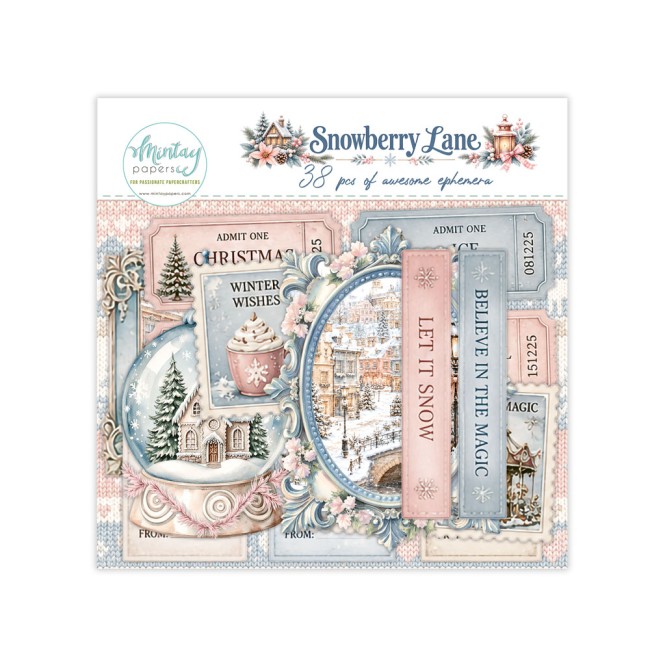 Mintay Papers Snowberry Lane ephemera MT-SNL-LSCE vue 1