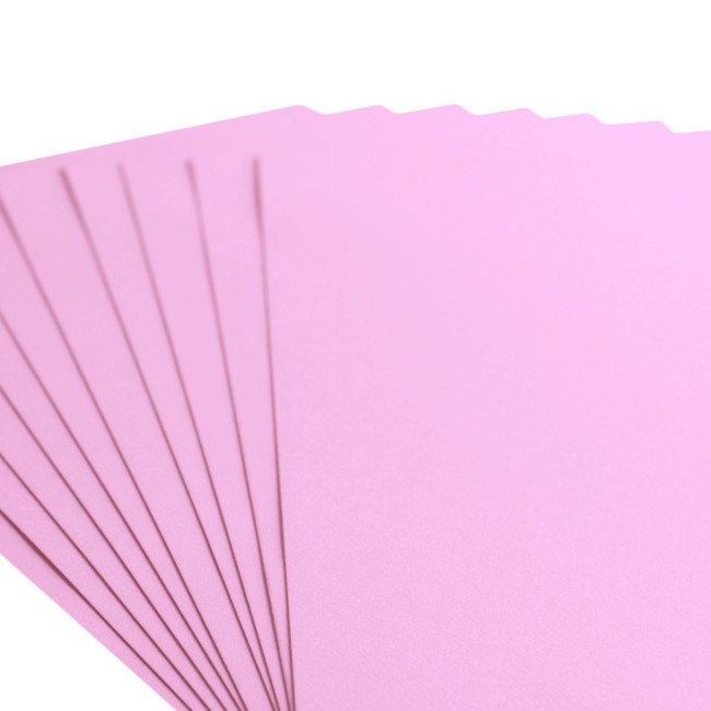 Éventail de feuilles de cardstock lisse Florence A4 Lilac 033
