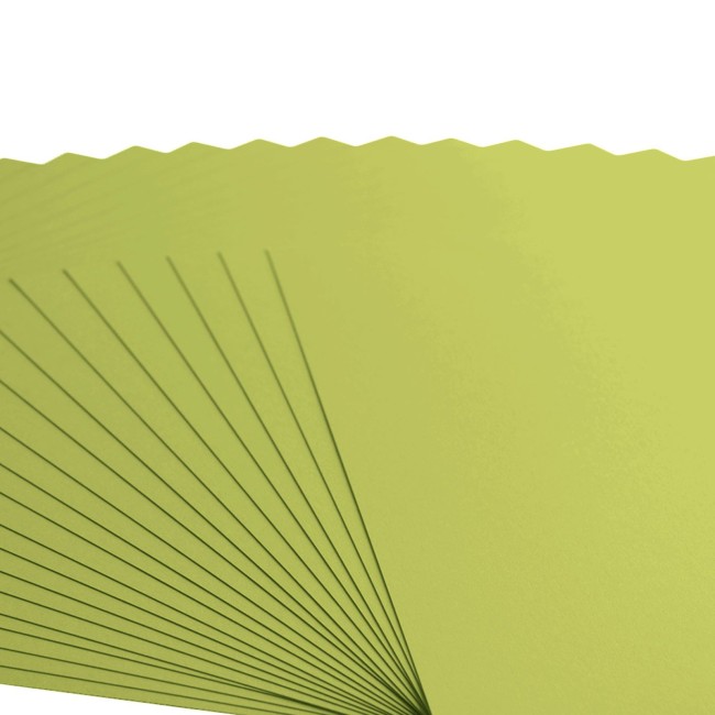 Gros plan sur le grain toilé du cardstock Florence 30x30 Pistachio 070
