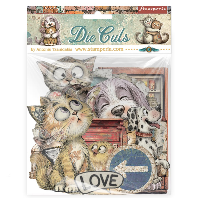 Die cuts Stamperia - Furry Friends 2