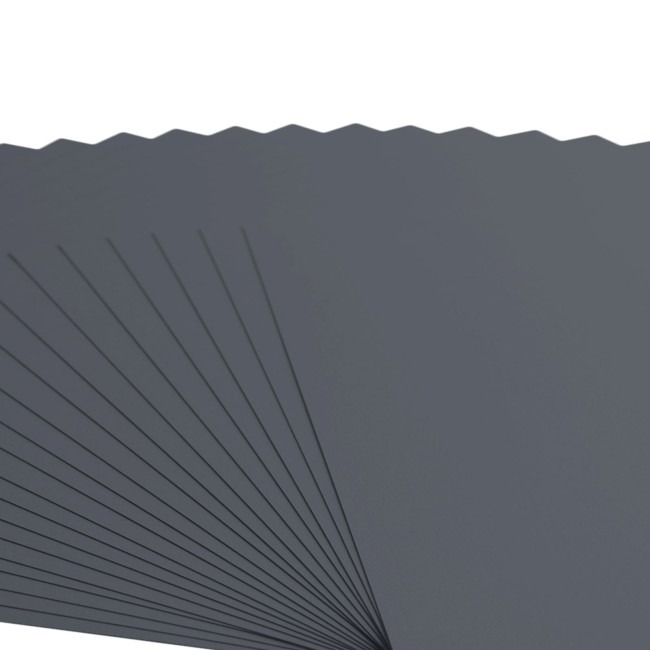 Florence • Cardstock lisse 30x30 Anthracite 095 — les 20 feuilles Éventail de feuilles de cardstock lisse Florence 30x30 Anthracite 095