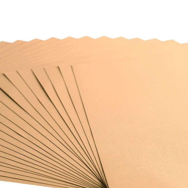 Gros plan sur le grain toilé du cardstock Florence A4 Sorbet 016