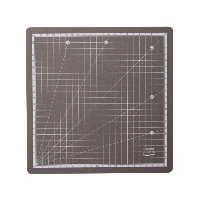 Vaessen Creative • Tapis de Découpe Autoadhésif 24x24cm Gris Foncé