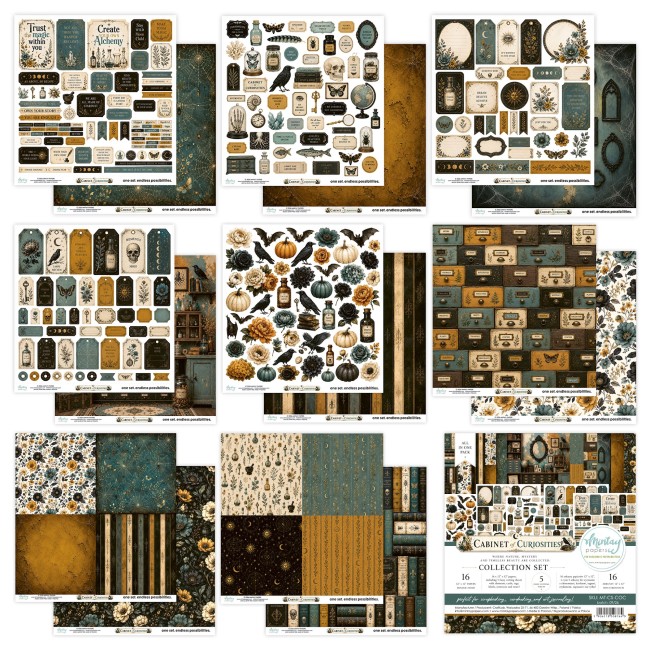 Mintay Papers Cabinet of Curiosities collection set 30.5x30.5 MT-CS-COC vue 2