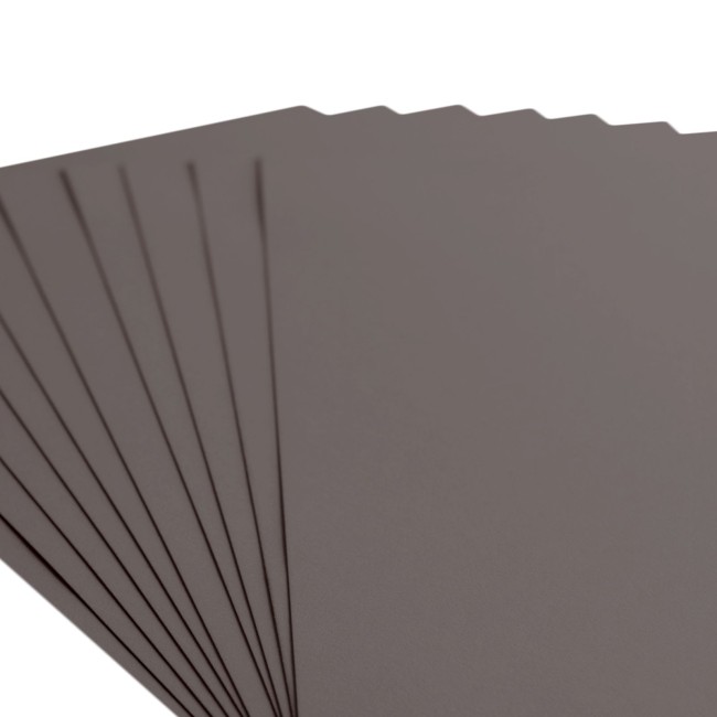 Florence • Cardstock lisse A4 Concrete 087 — les 10 feuilles Éventail de feuilles de cardstock lisse Florence A4 Concrete 087