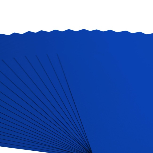 Florence • Cardstock lisse 30x30 Sapphire 050 — les 20 feuilles Éventail de feuilles de cardstock lisse Florence 30x30 Sapphire 050