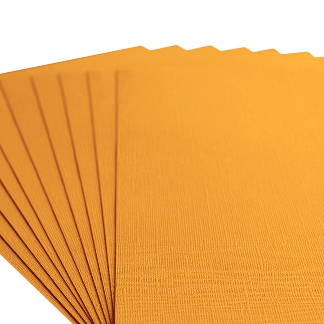 Florence • Cardstock texturé A4 Grapefruit 008 — macro du grain Gros plan sur le grain toilé du cardstock Florence A4 Grapefruit 008