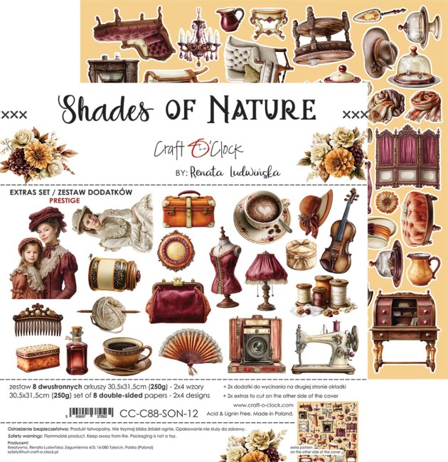 Découpes scrapbooking Shades of Nature Prestige Craft o Clock - planche 5