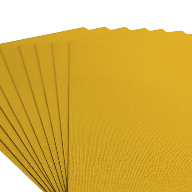 Florence • Cardstock texturé A4 Bee 009 — macro du grain Gros plan sur le grain toilé du cardstock Florence A4 Bee 009