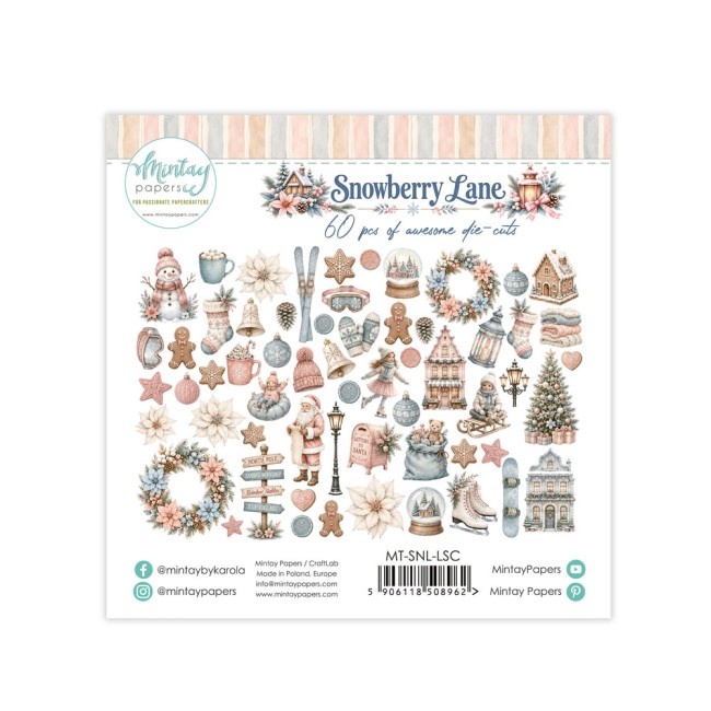Mintay Papers Snowberry Lane die-cuts MT-SNL-LSC vue 2