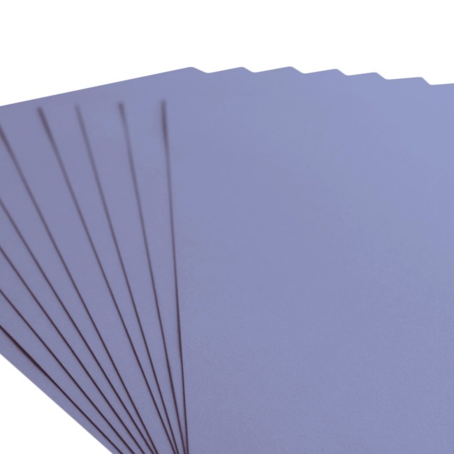 Éventail de feuilles de cardstock lisse Florence A4 Steel 052