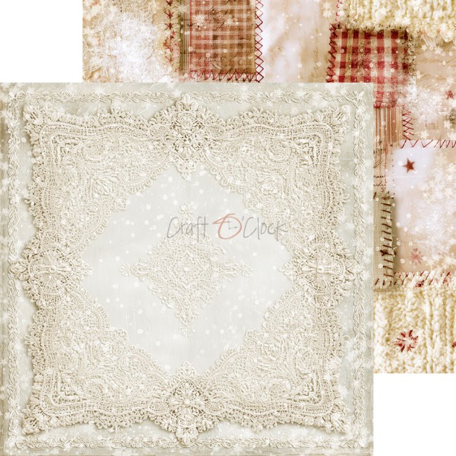 Papier scrapbooking Spirit of Christmas 20,3x20,3 cm assortiment Craft o Clock - planche 11