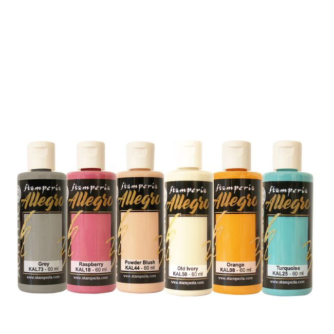 Furry Friends 2 Allegro Paint Kit (6pcs) Stamperia