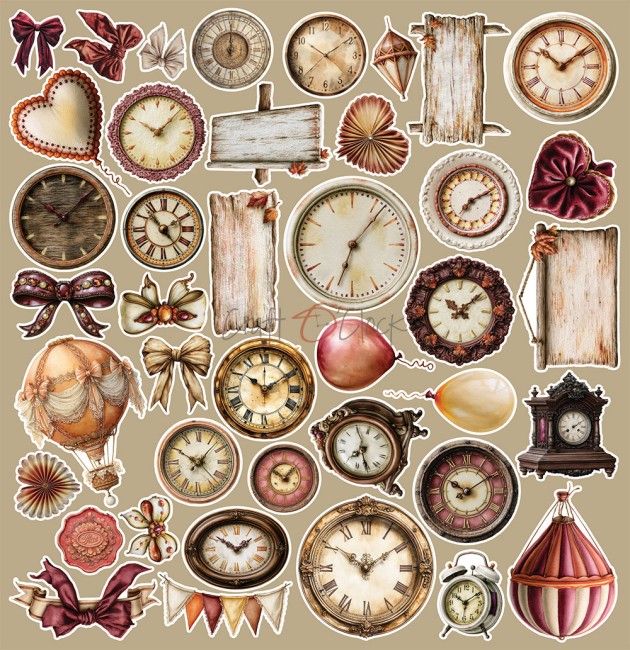 Découpes scrapbooking Shades of Nature Precious Craft o Clock - planche 6