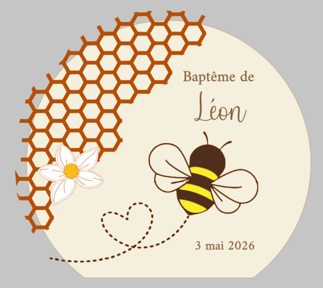 Ebauche urne abeille